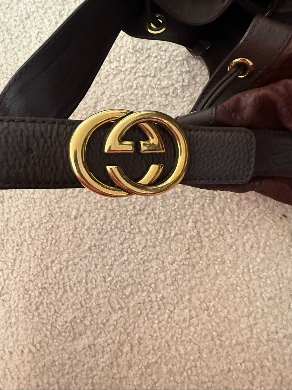 Gucci guccissima leather drawstring hobo bag - Picture 5 of 8